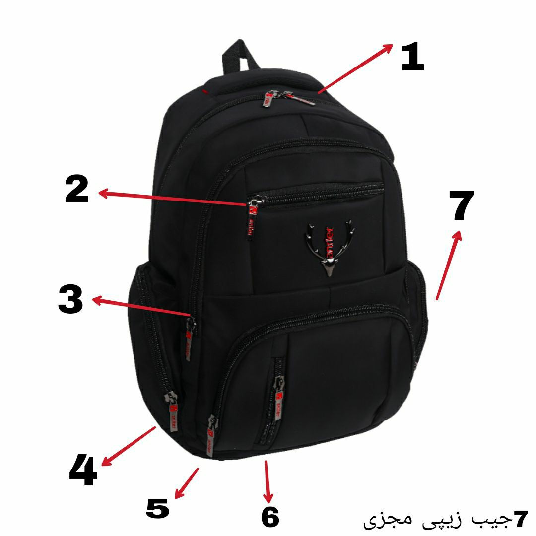 کوله پشتی حرفه ای لپتاپ مناسب لپ تاپ تا 17 اینچ محفظه ضدضربه حبابی پارچه ضدآب کوله پشتی فانتزی کوله حرفه ای