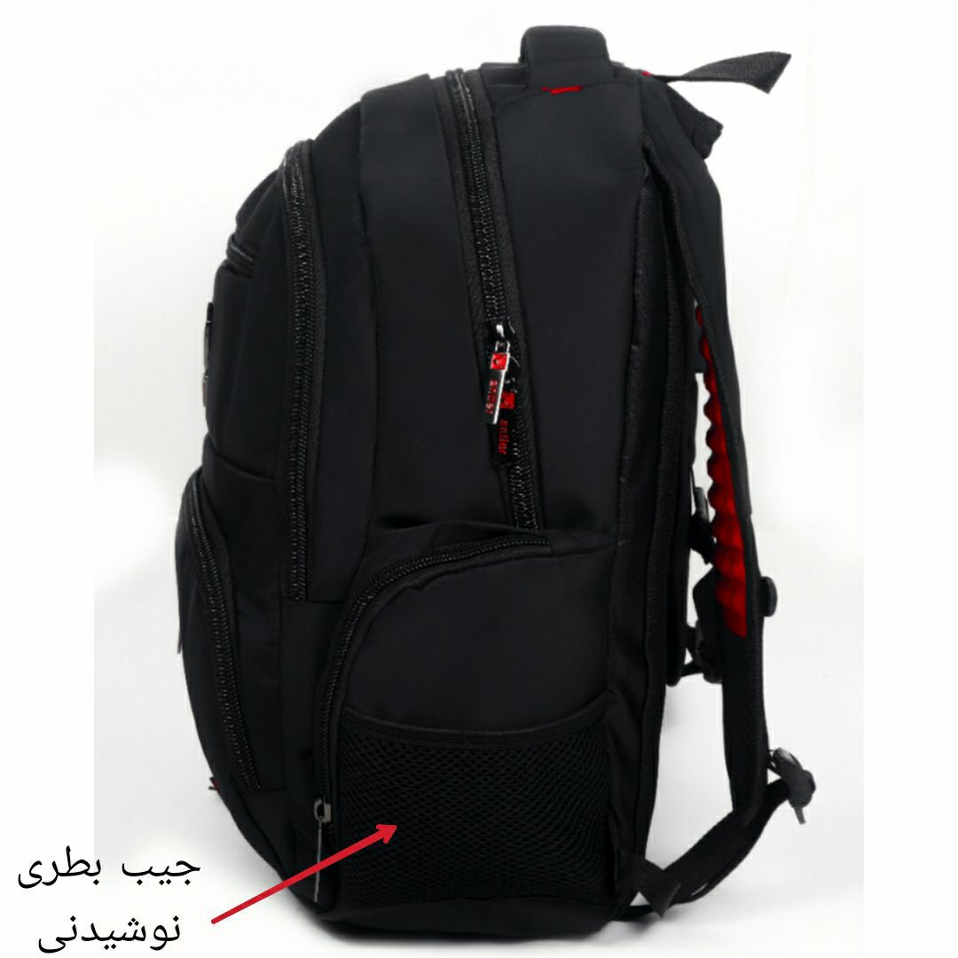 کوله پشتی حرفه ای لپتاپ مناسب لپ تاپ تا 17 اینچ محفظه ضدضربه حبابی پارچه ضدآب کوله پشتی فانتزی کوله حرفه ای