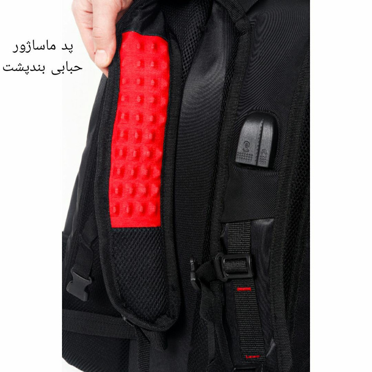 کوله پشتی حرفه ای لپتاپ مناسب لپ تاپ تا 17 اینچ محفظه ضدضربه حبابی پارچه ضدآب کوله پشتی فانتزی کوله حرفه ای