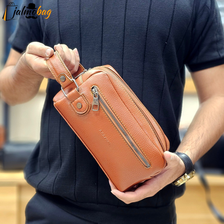 کیف دستی مردانه چرمی شوزبگ کد 3064