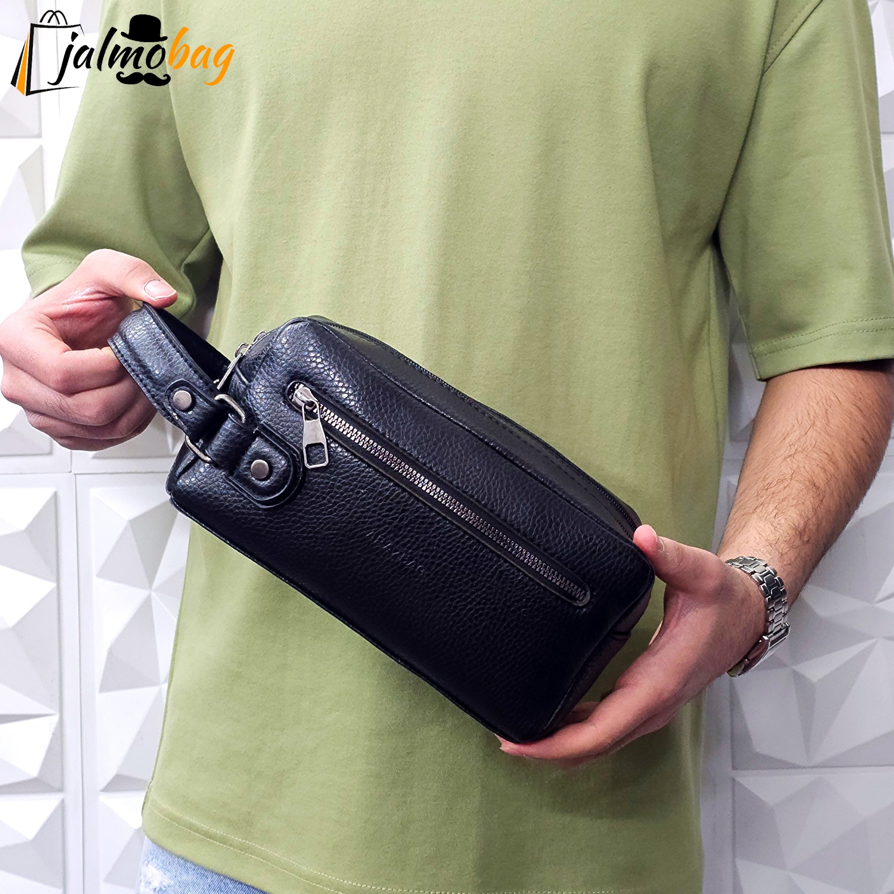 کیف دستی مردانه چرمی شوزبگ کد 3064