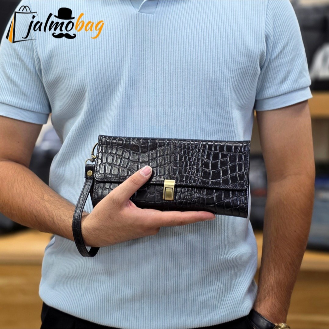 کیف دستی پاسپورتی چرم اصل کد 3050