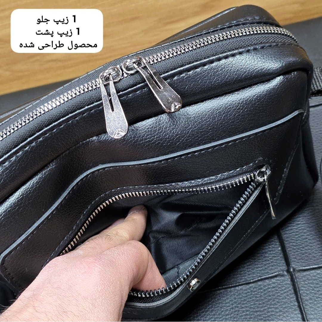 کیف دستی دوشی پاسپورتی مونت بلانک (MONT BLANC) کد 3238