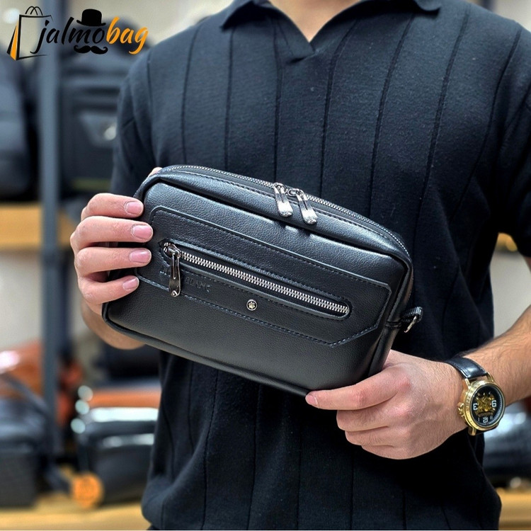 کیف دستی دوشی پاسپورتی مونت بلانک (MONT BLANC) کد 3238