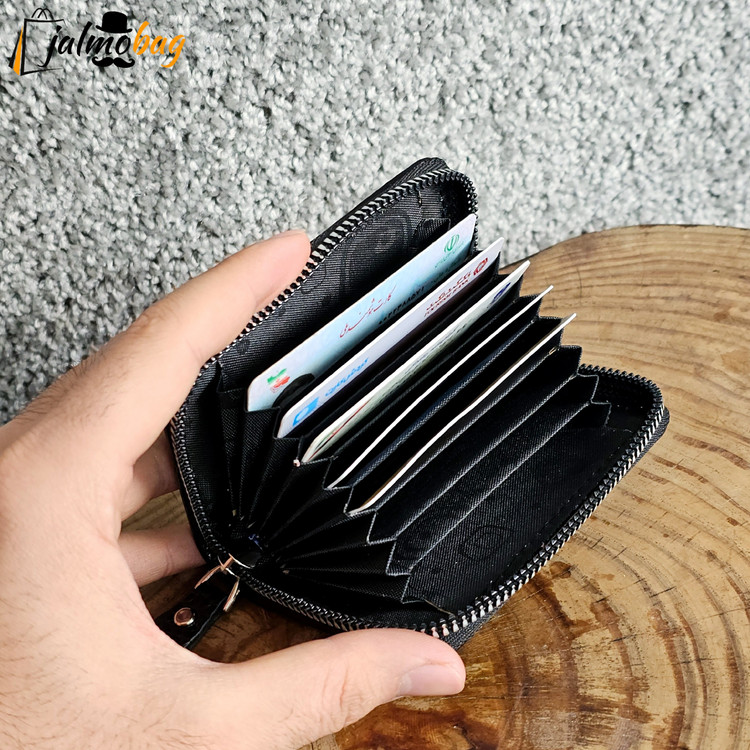 جاکارتی زیپدار چرم اصل کد 3056