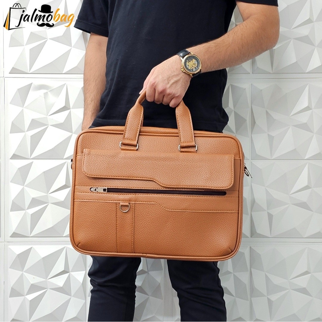 کیف اداری لپتاپی چرمی حلقه دار کشیده کد 6020