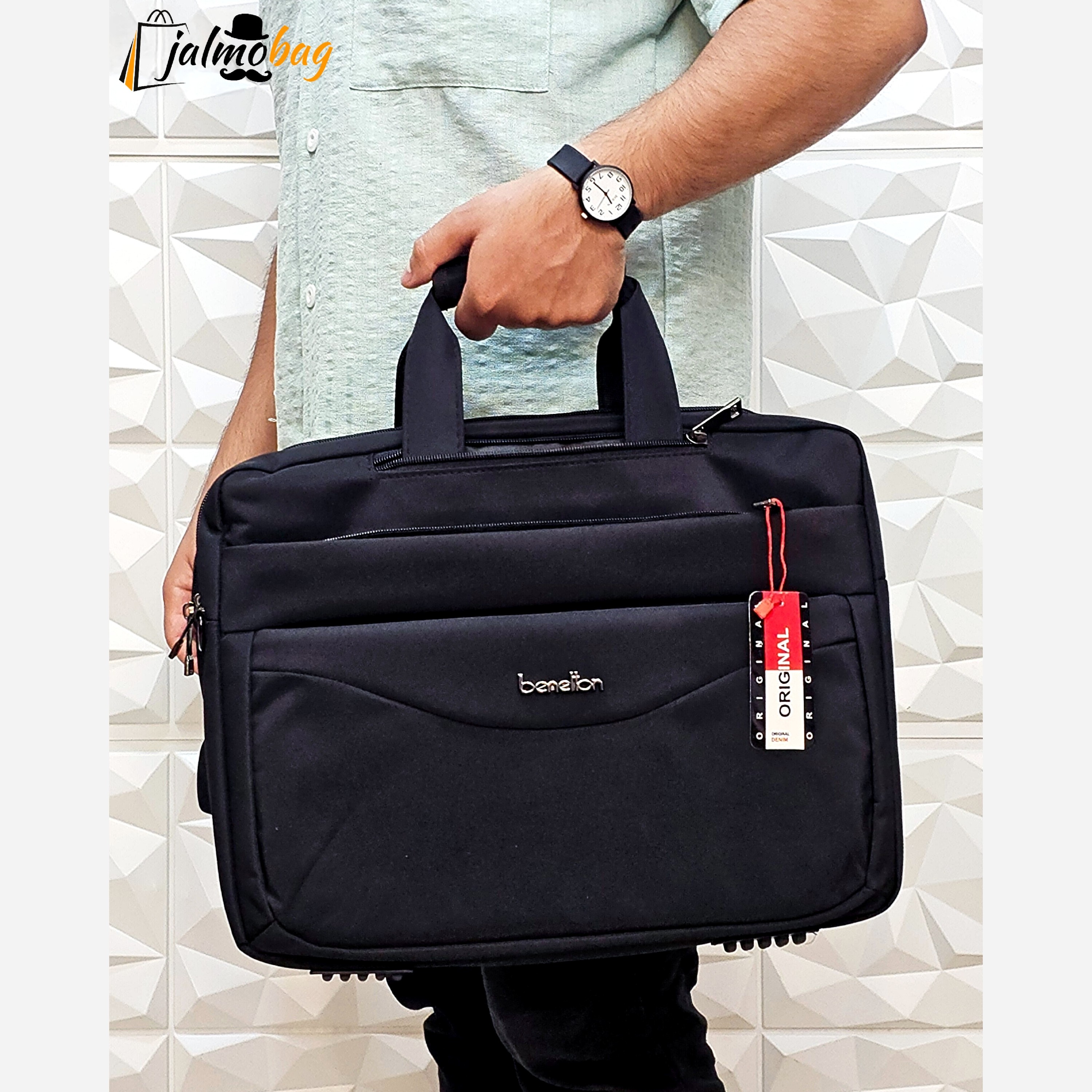 کیف اداری لپتاپی 3 کاره بنلتون benelton کد 6040
