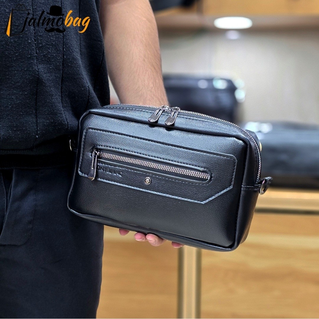 کیف دستی دوشی پاسپورتی مونت بلانک (MONT BLANC) کد 3238