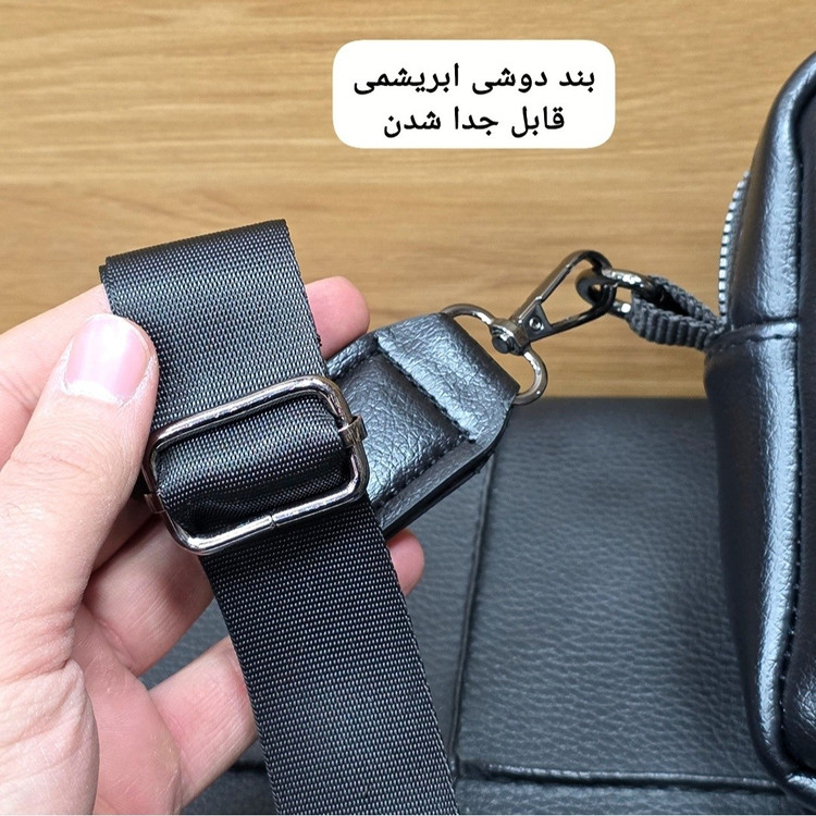 کیف دستی دوشی پاسپورتی مونت بلانک (MONT BLANC) کد 3238