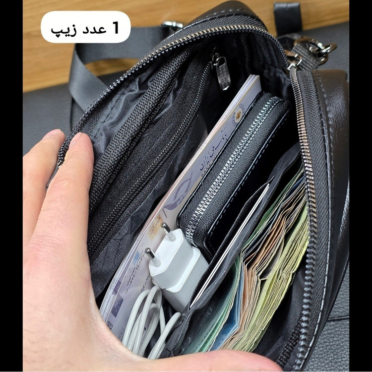 کیف دستی دوشی پاسپورتی مونت بلانک (MONT BLANC) کد 3238
