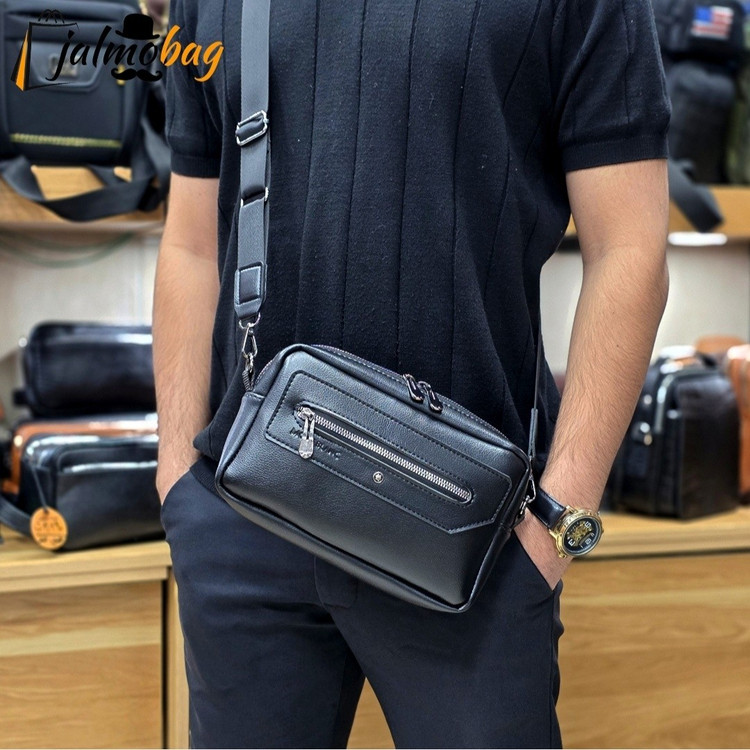 کیف دستی دوشی پاسپورتی مونت بلانک (MONT BLANC) کد 3238