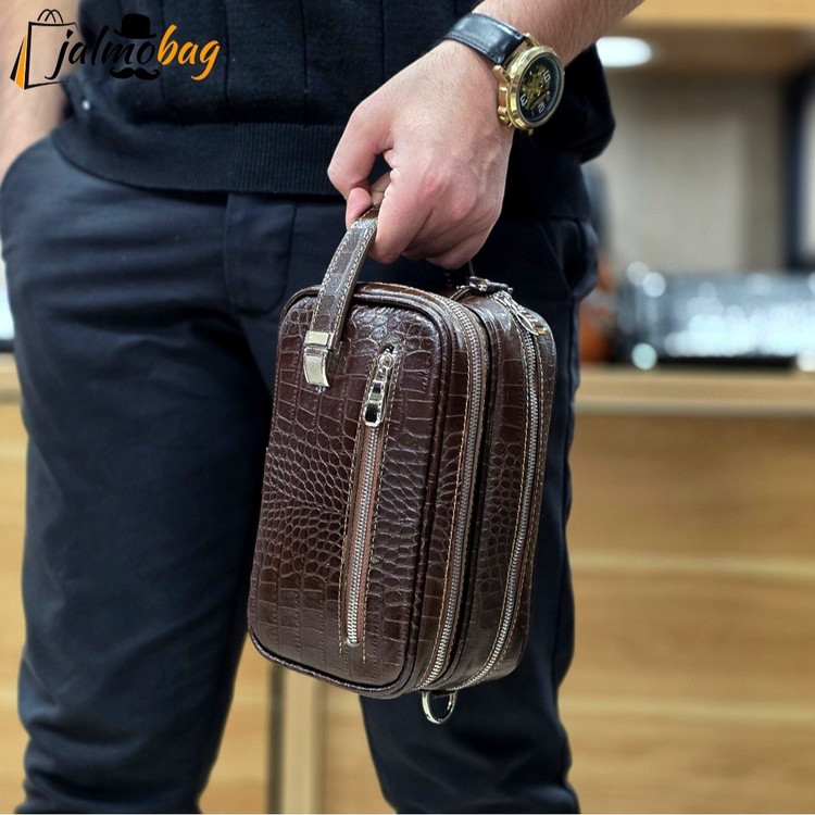 کیف دستی دوشی (شوزبگ) چرم طبیعی کد 3240