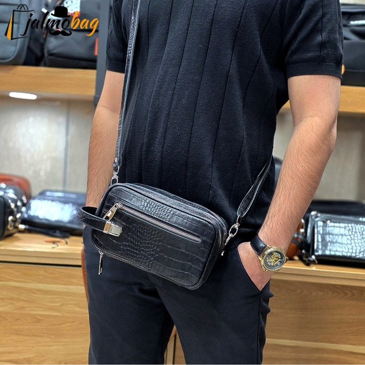 کیف دستی دوشی (شوزبگ) چرم طبیعی کد 3240