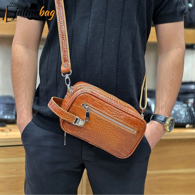 کیف دستی دوشی (شوزبگ) چرم طبیعی کد 3240