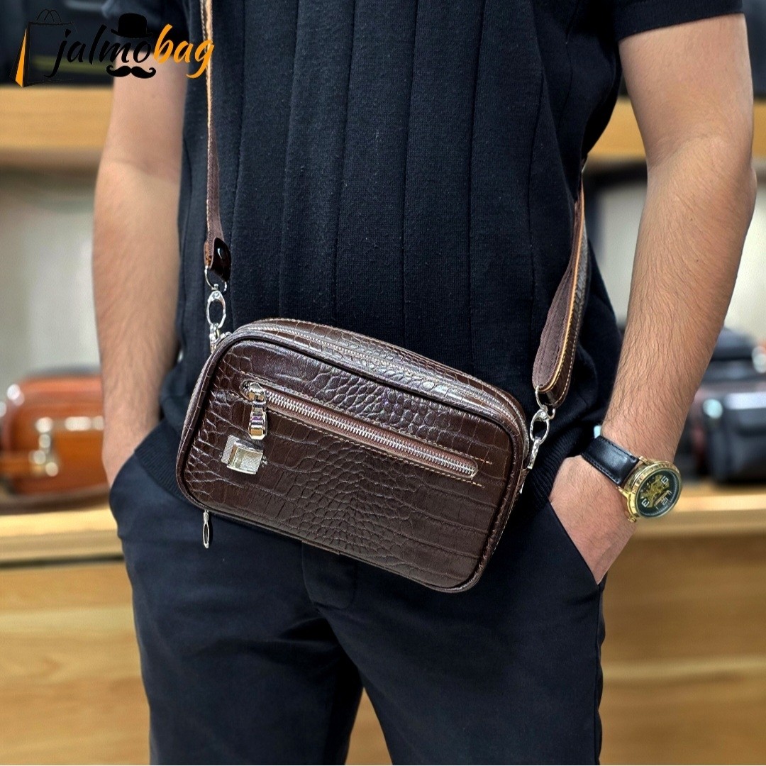 کیف دستی دوشی (شوزبگ) چرم طبیعی کد 3240