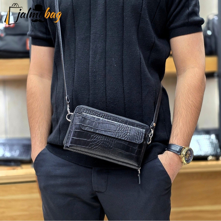 کیف دستی دوشی(شوزبگ) چرم طبیعی کد 3248