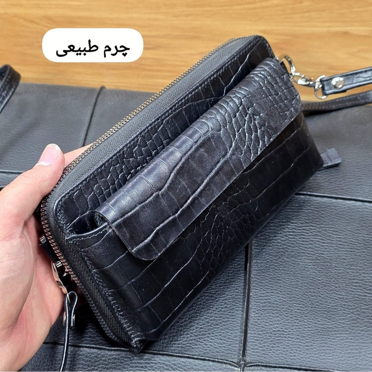 کیف دستی دوشی(شوزبگ) چرم طبیعی کد 3248
