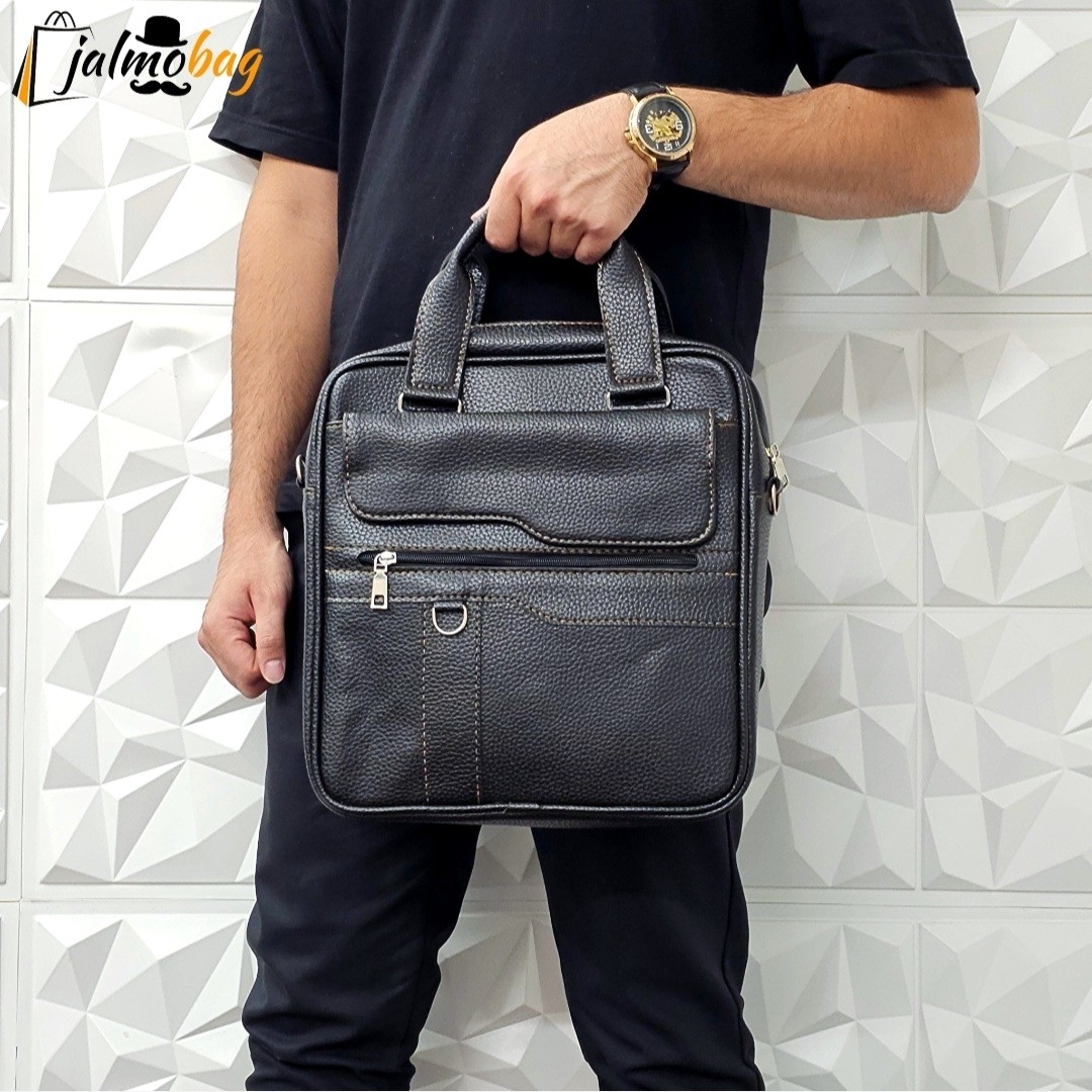 کیف اداری لپتاپی چرمی حلقه دار ایستاده کد 6022