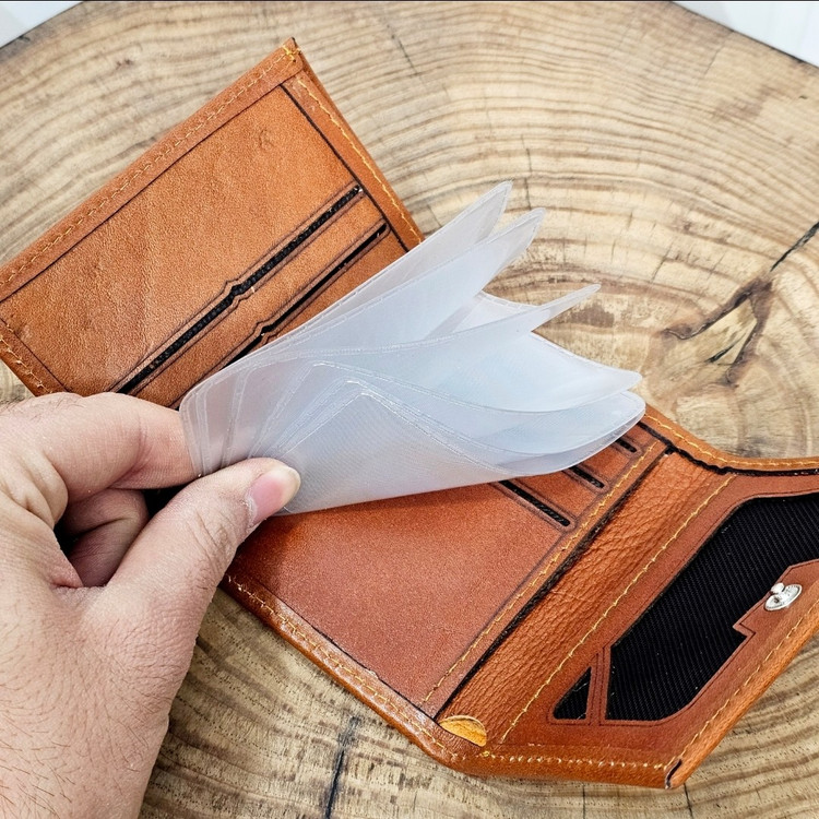 کیف پول جیبی کوچک چرم اصل کد 3018