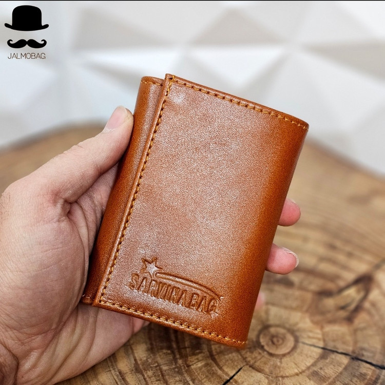 کیف پول جیبی کوچک چرم اصل کد 3018