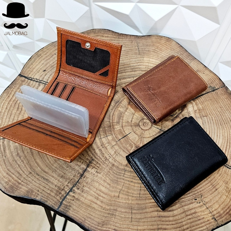 کیف پول جیبی کوچک چرم اصل کد 3018