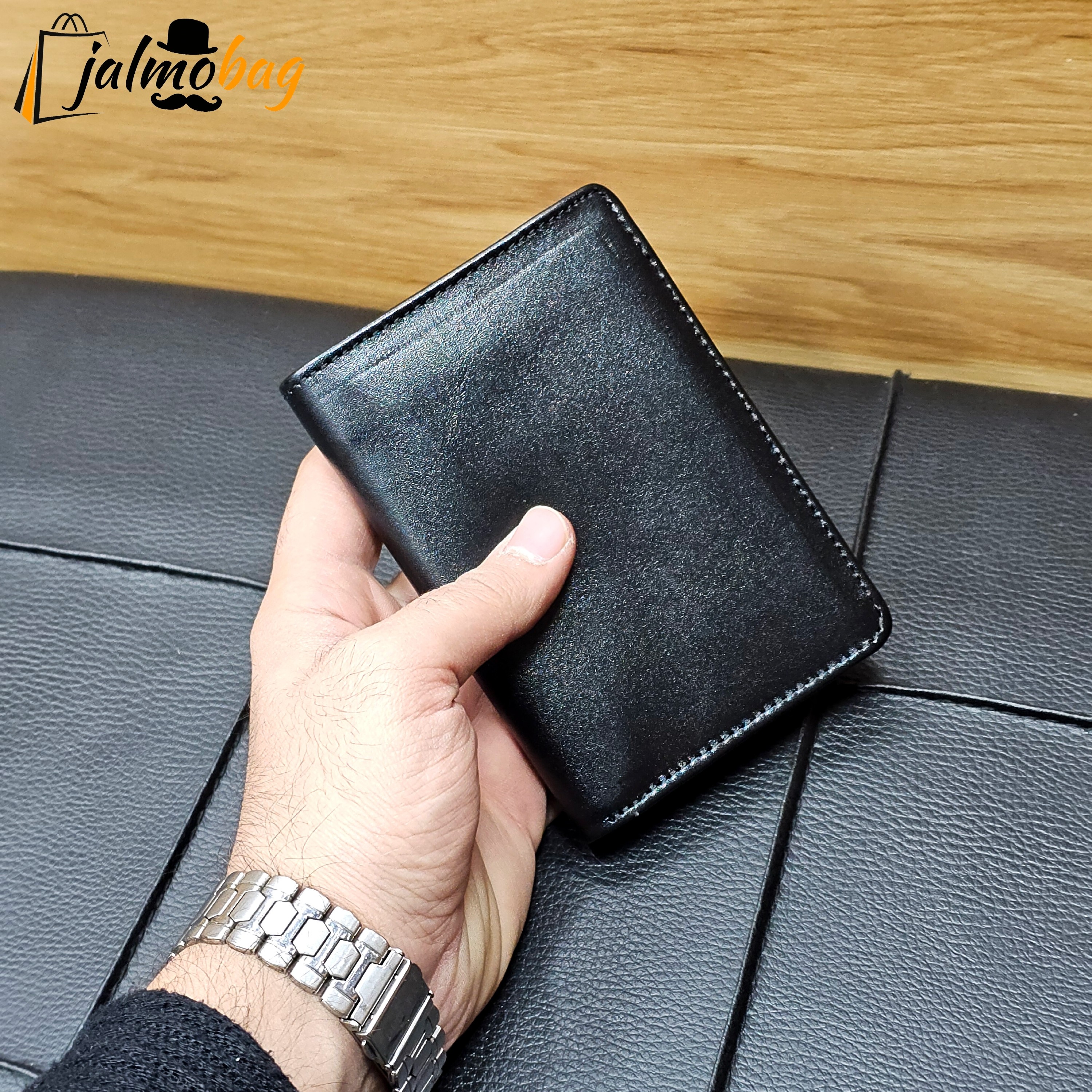 کیف پول جیبی چرم طبیعی کد 3074