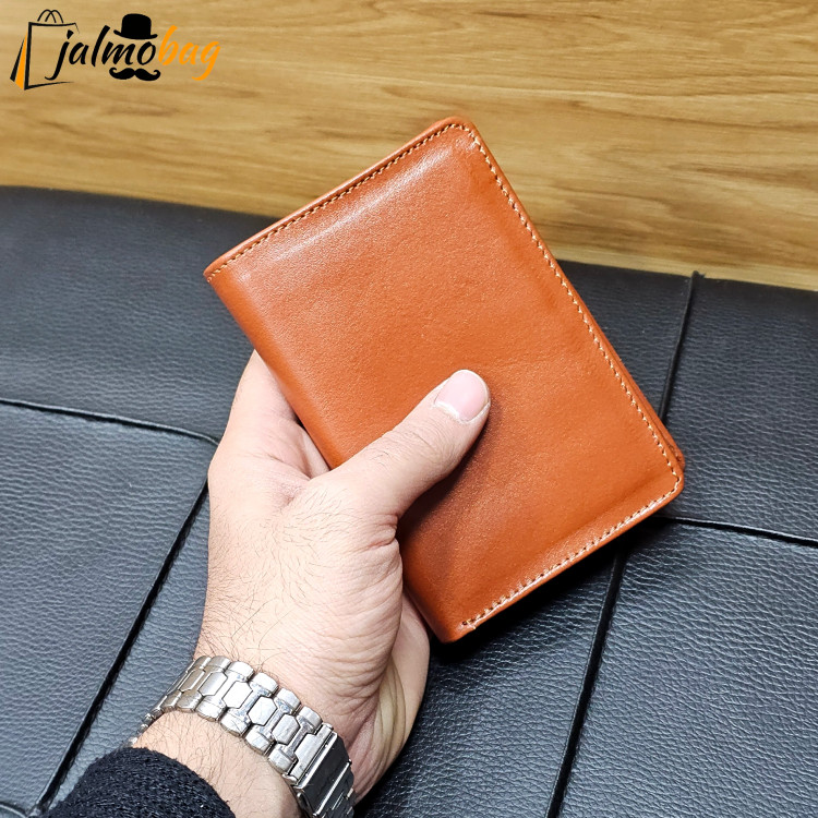 کیف پول جیبی چرم طبیعی کد 3074