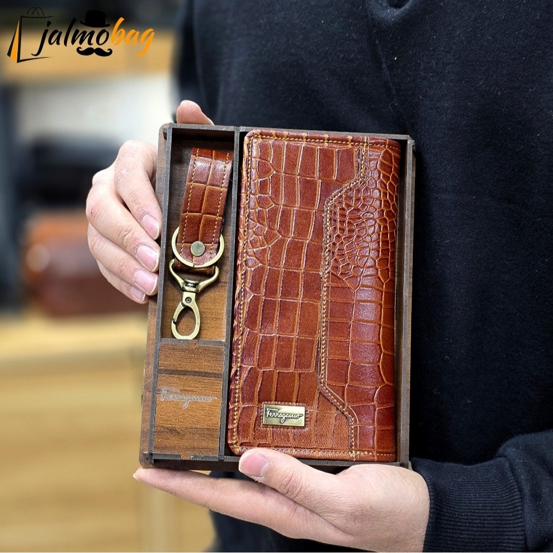 ست کادویی چرم طبیعی کد 3236