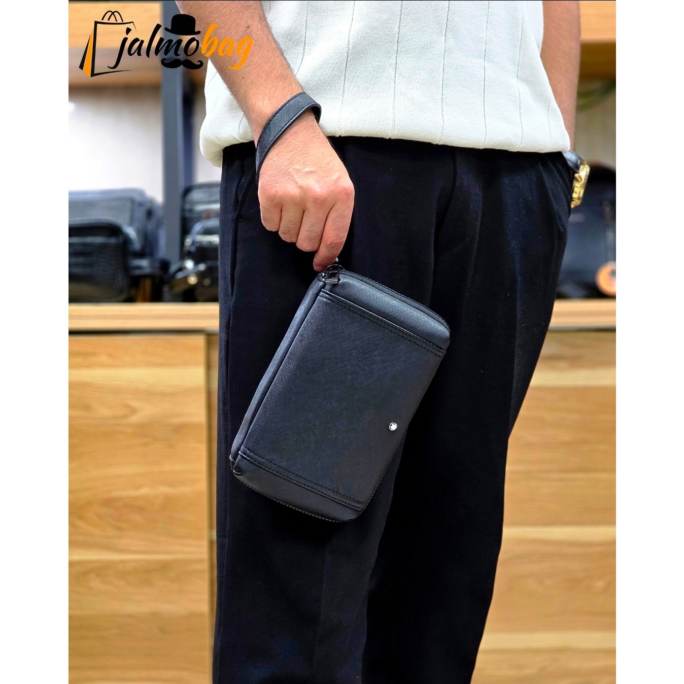 کیف دستی پاسپورتی مونت بلانک (MONTBLANC) کد 3268