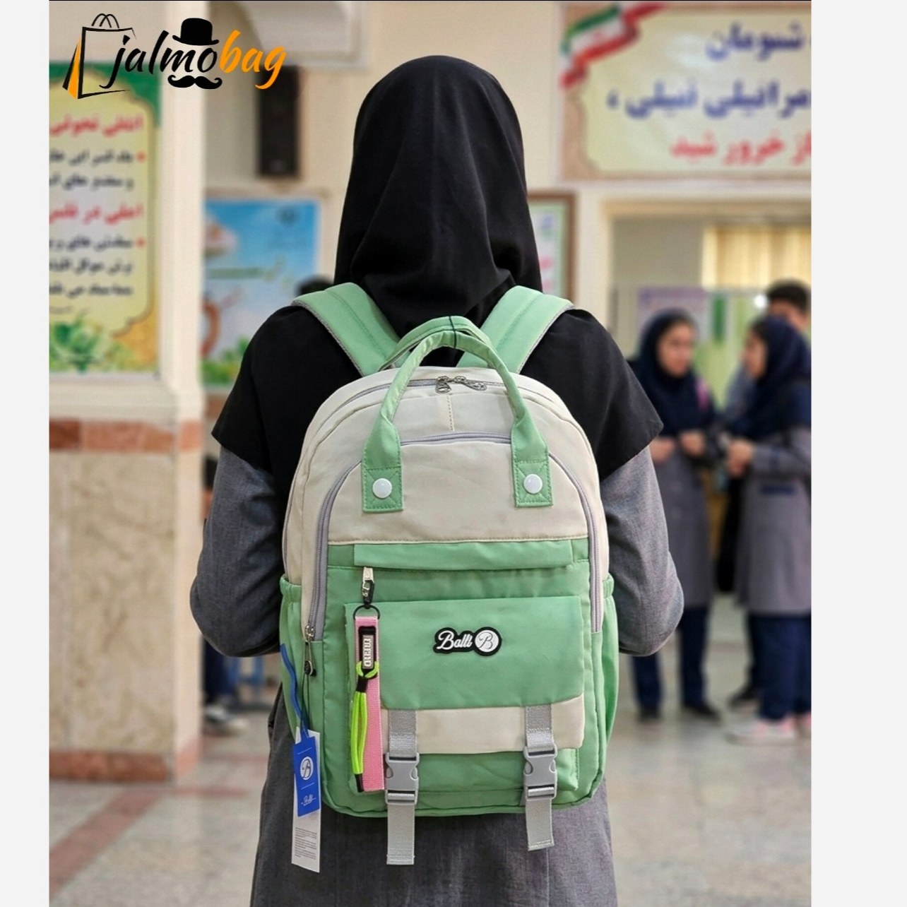 کوله پشتی دستهدار رنگی کد 4412