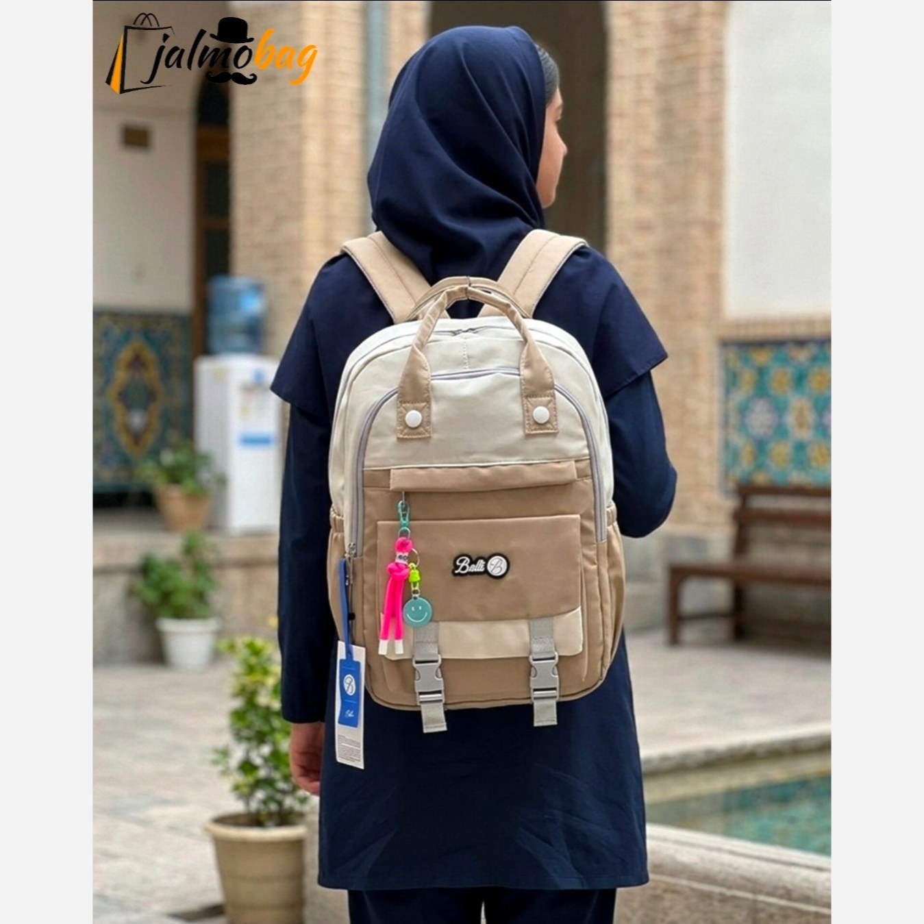 کوله پشتی دستهدار رنگی کد 4412