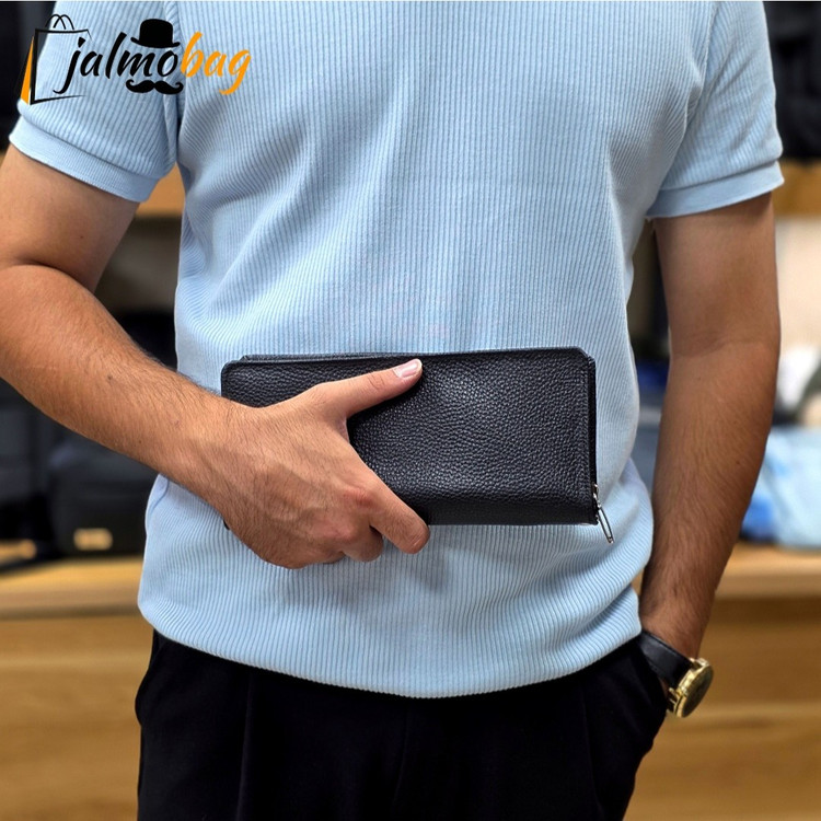 کیف دسته چک چرم طبیعی (کیف پول) کد 3084