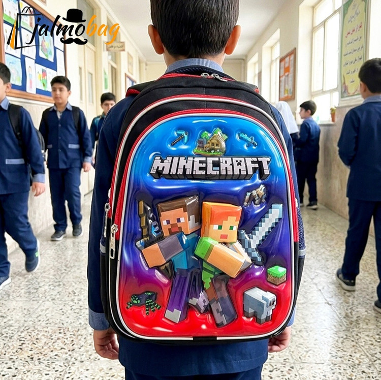 کوله ابتدایی پسرانه عکسدار کد 4418