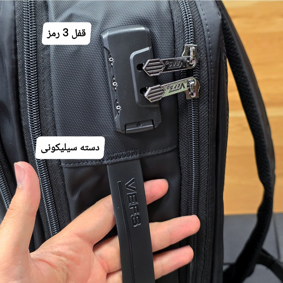 کوله پشتی لپتاپی قفل دار کد 4422
