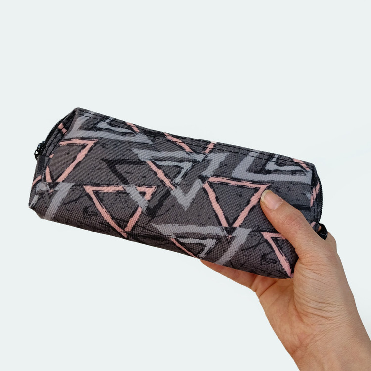 کیف مدرسه دخترانه مثلث طوسی Gray triangle باجامدادی