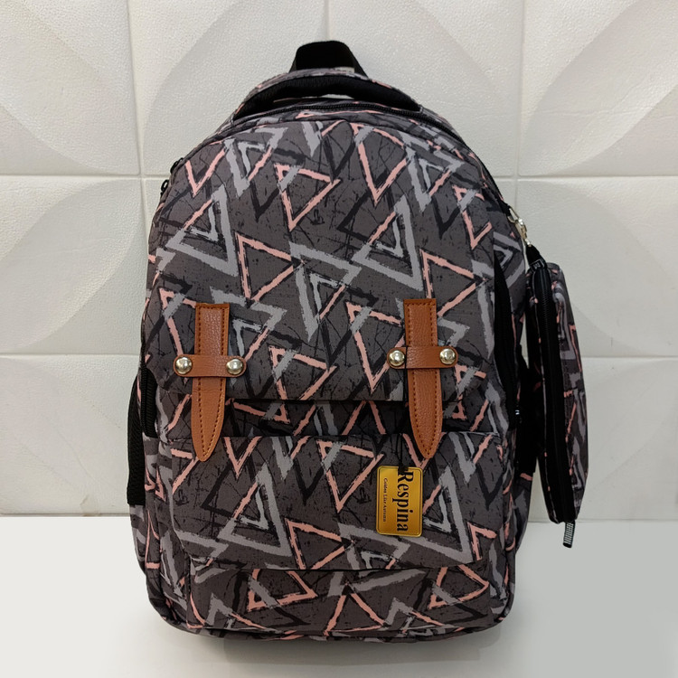 کیف مدرسه دخترانه مثلث طوسی Gray triangle باجامدادی