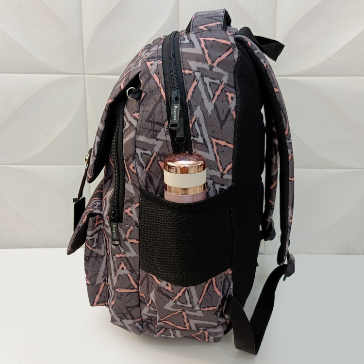 کیف مدرسه دخترانه مثلث طوسی Gray triangle باجامدادی