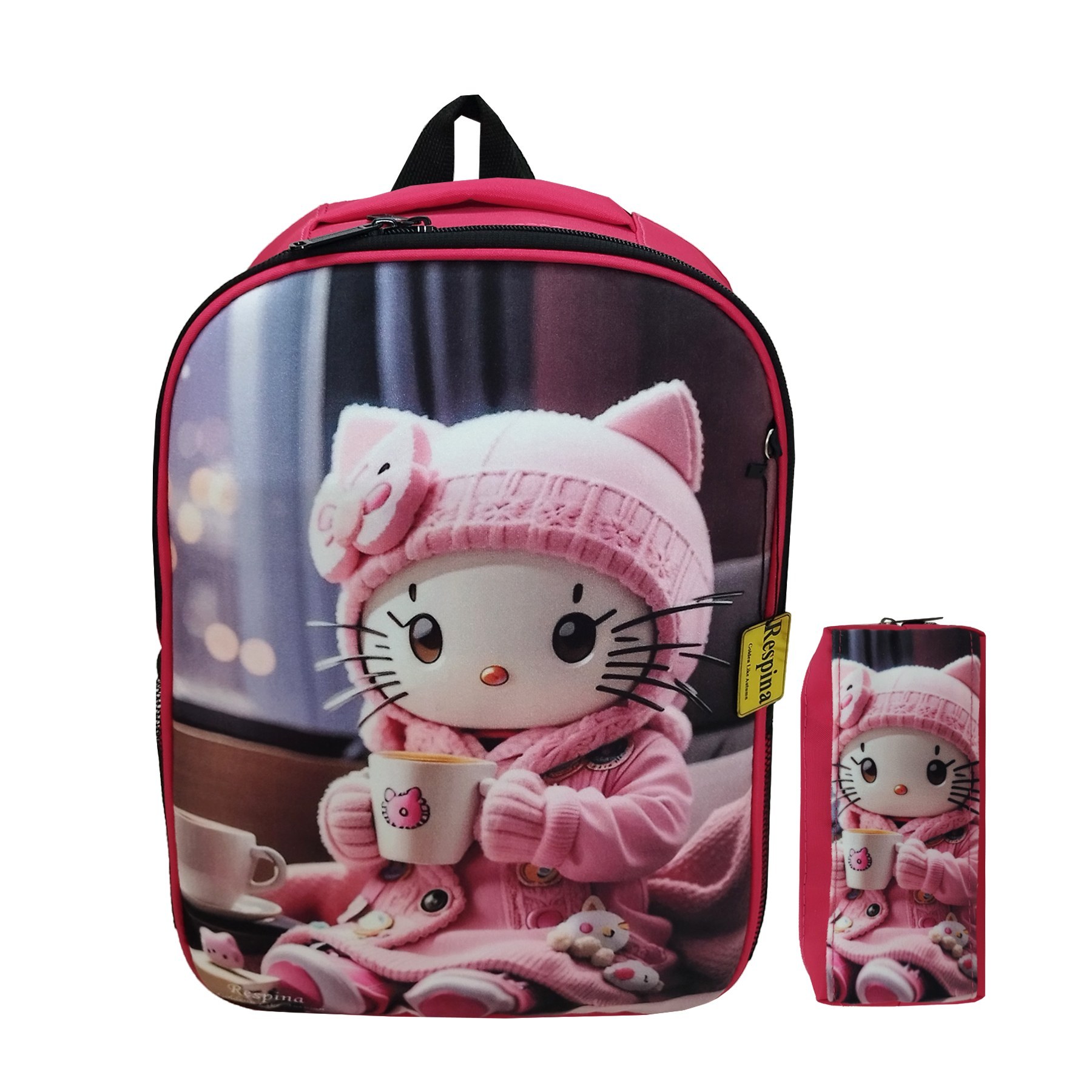 کیف مدرسه دخترانه مدل کیتی با جامدادی