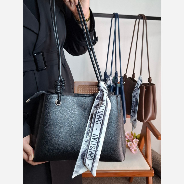 کیف زنانه نیلی بااسکارف