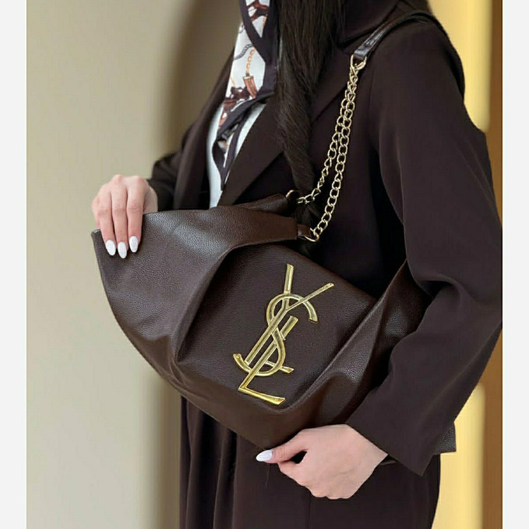 کیف زنانه مجلسی مدل YSL بند زنجیری