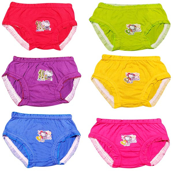 شورت دخترانه مدل cat کد 50 مجموعه 6 عددی
