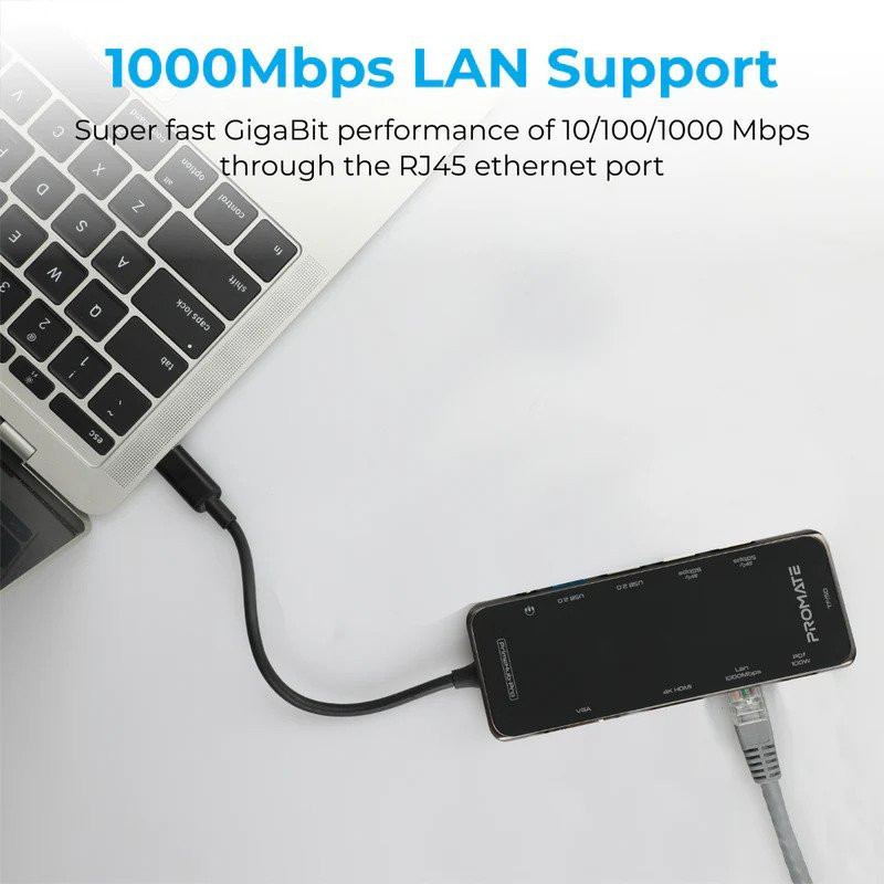 هاب 11 پورت USB-C پرومیت مدل PRIMEHUB-PRO