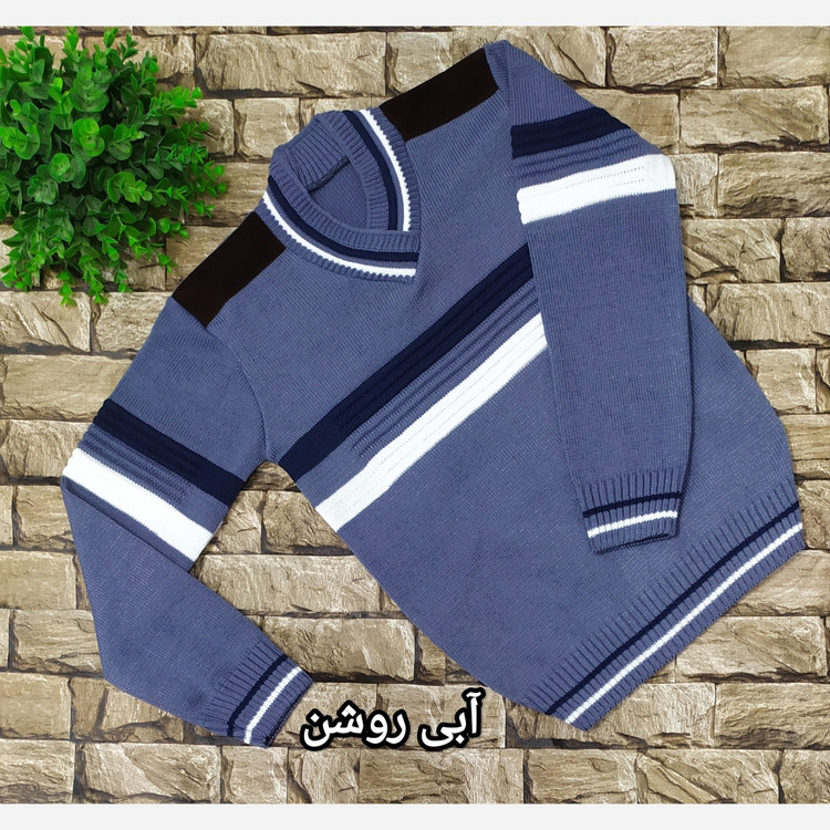 بافت ژاکت پسرانه شیک و خوشگل گرم وضخیم از سن 8 تا 11 تا 12سال