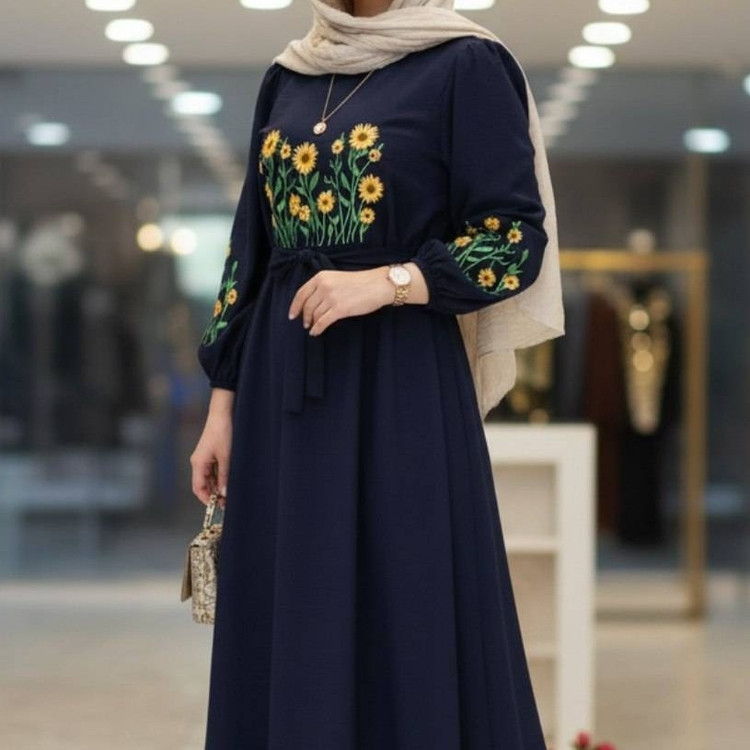 کفتان گلدوزی شیک و جذاب زنانه از فری سایز44 تا 50