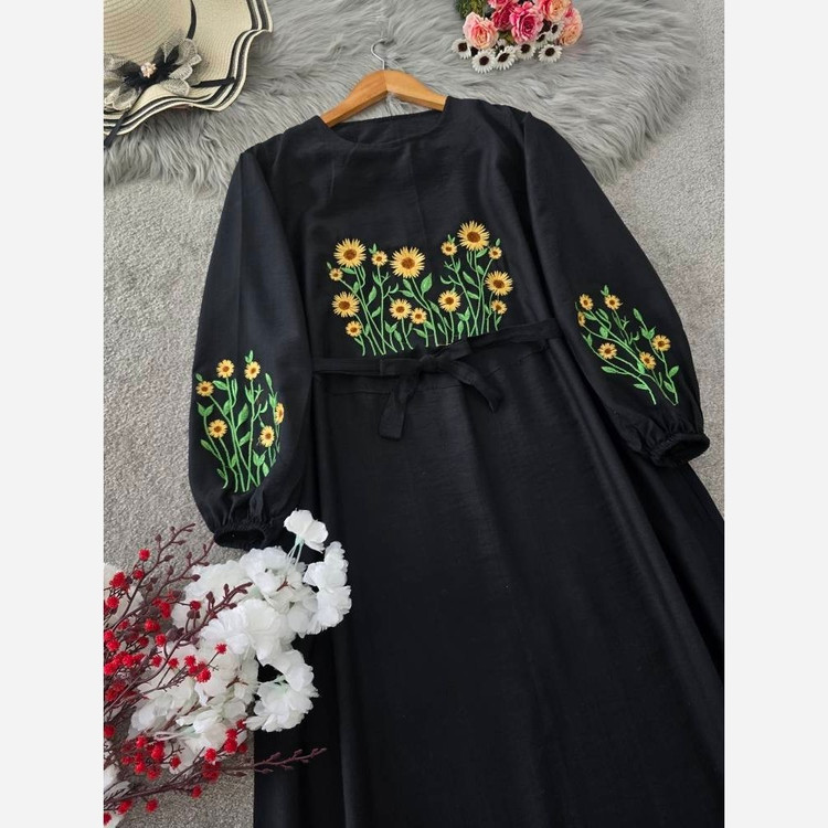 کفتان گلدوزی شیک و جذاب زنانه از فری سایز44 تا 50