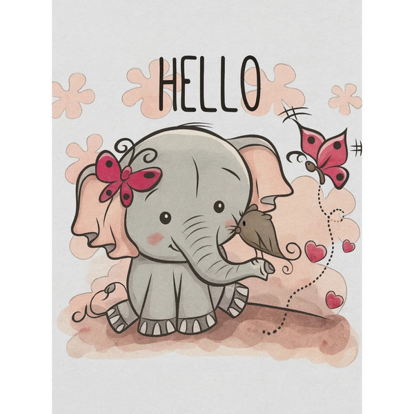 زیرانداز تعویض نوزاد مدل Elephant0199
