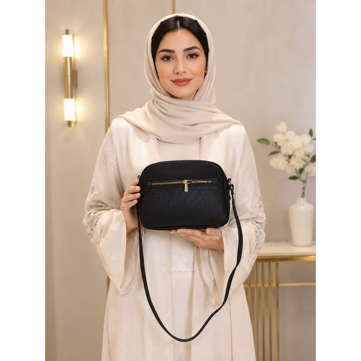 کیف زنانه دوشی 3 زیپ