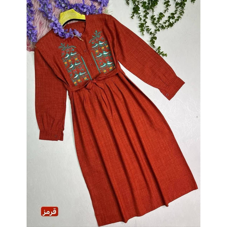 پیراهن گلدوزی شیرین