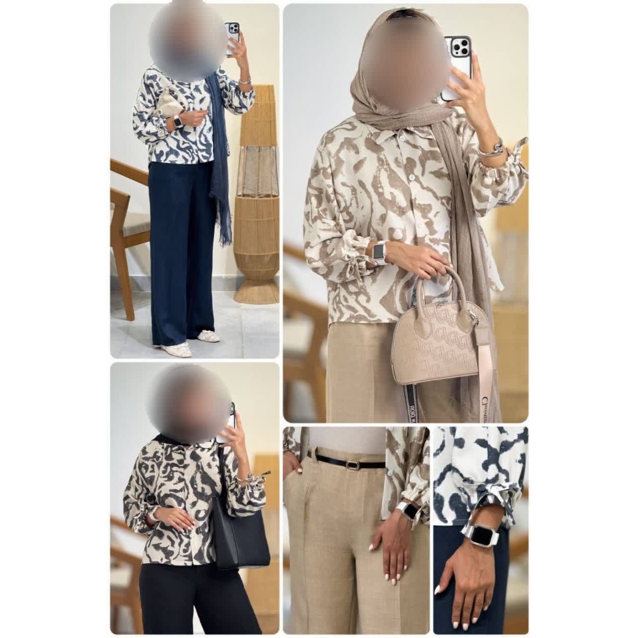 شومیز ک شلوار دنیز
