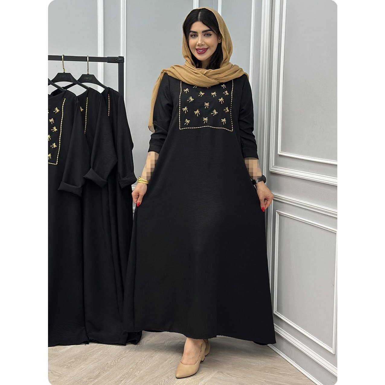پیراهن عبا پاپیونی